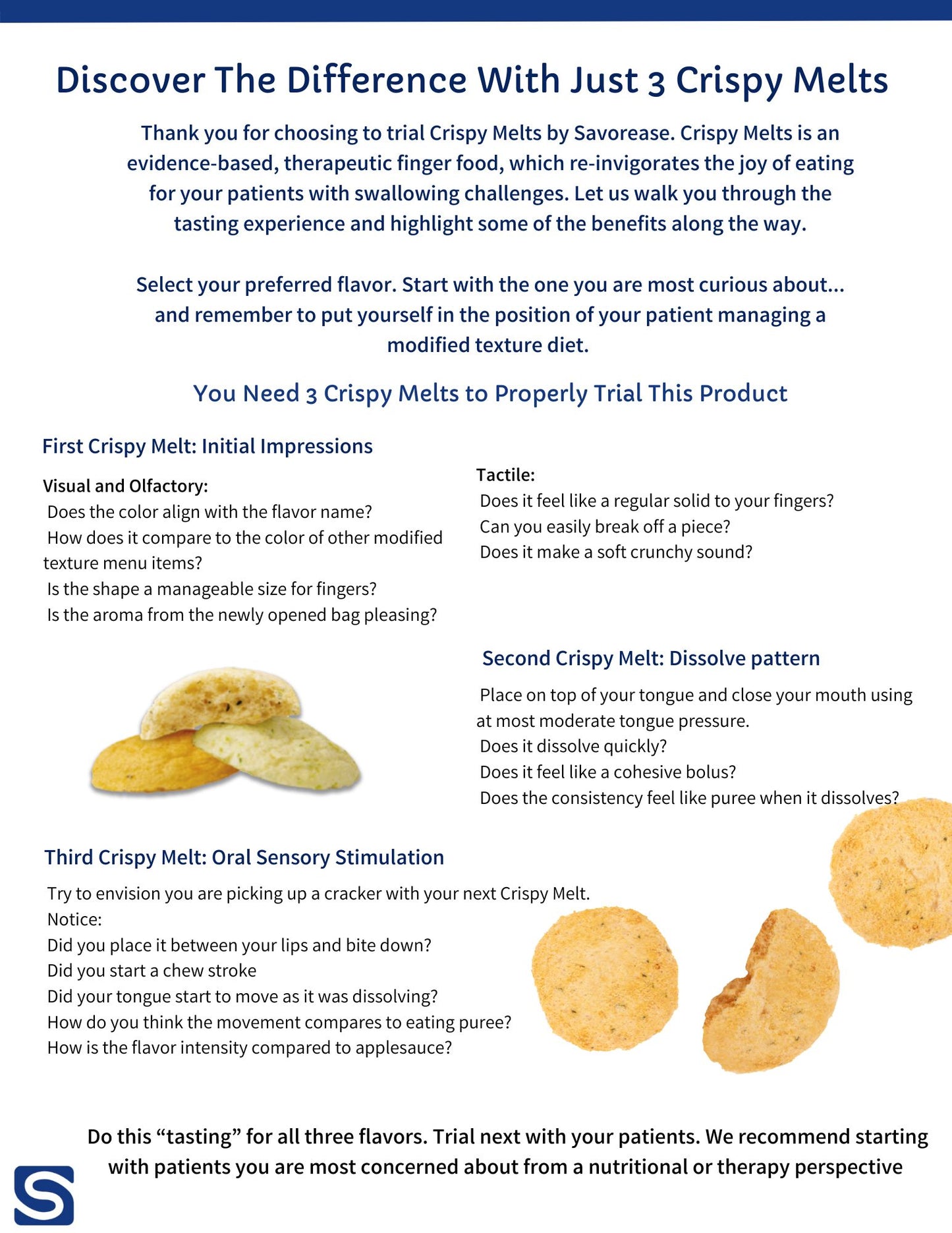 Crispy Melts Taste & Learn Kit - Pediatric and Adult (4 or 8-Pack)