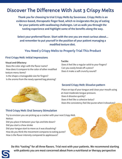 Crispy Melts Taste & Learn Kit - Pediatric and Adult (4 or 8-Pack)