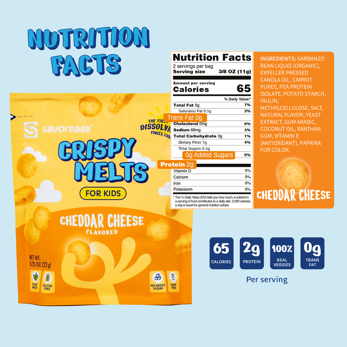 (12Pack) Cheddar Cheese Kids Savorease Therapeutic Foods